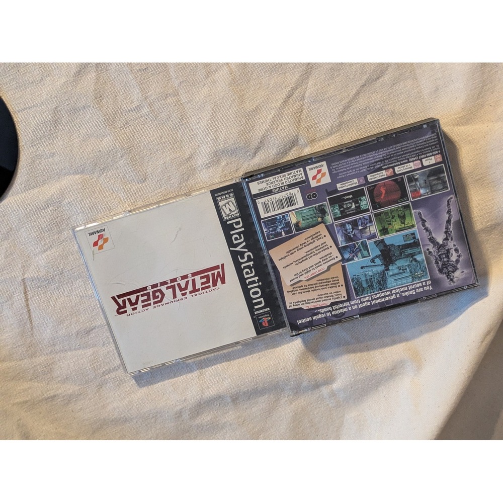 2009 Metal Gear Solid PlayStation 1 PS1 Manual Discs Black Complete CIB Working - Picture 4 of 6